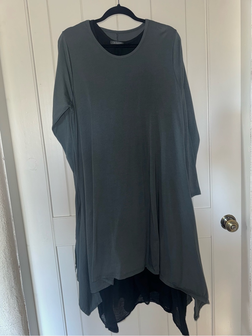 Saga made in Italy- Long Sleeve layered dress